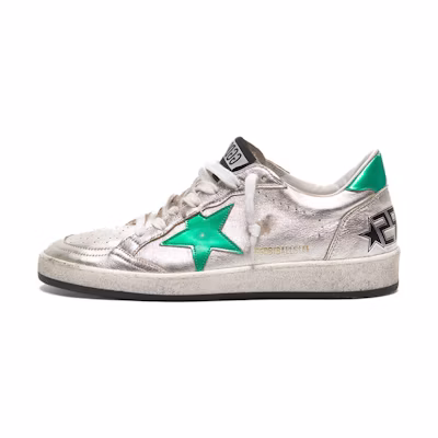 (W) Golden Goose Ball Star 'Silver Green Star'