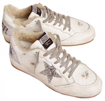 Lookbook (W) Golden Goose Ball Star '银白色' 运动鞋 GWF00117.F000967.80185