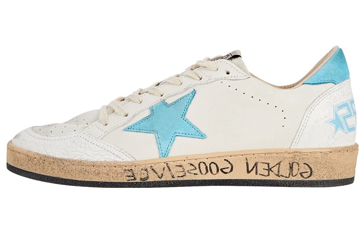 (W) Golden Goose Ball Star 'White Blue'