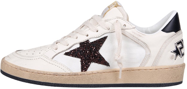 Golden Goose Ball Star 皮革 低筒繫帶 時尚板鞋 女款 白褐色 Buy Golden Goose Ball Star 皮革 低筒繫帶 時尚板鞋 女款 白褐色