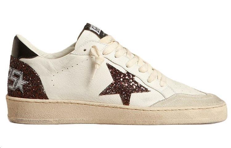 Order (W) Golden Goose Ball Star 'Putih Coklat Distressed' GWF00117.F004051.11371