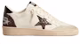 (W) Golden Goose Ball Star 'Putih Coklat Distressed' GWF00117.F004051.11371