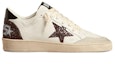 Order (W) Golden Goose Ball Star 'Putih Coklat Distressed' GWF00117.F004051.11371