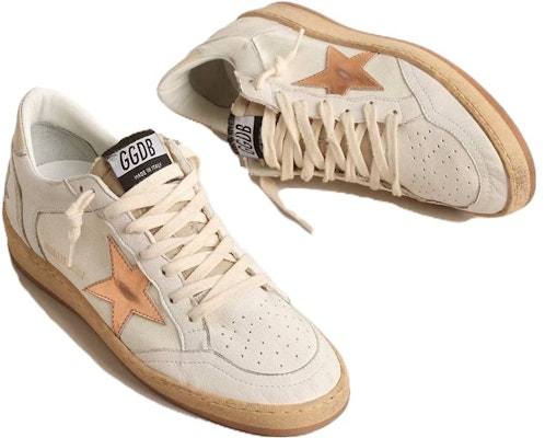 (Women) Golden Goose Ball Star 'White Brown Distressed' GWF00327.F004682.82321 Lookbook (Women) Golden Goose Ball Star 'White Brown Distressed' GWF00327.F004682.82321
