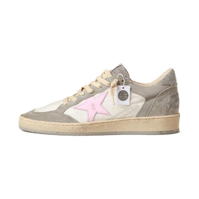 (W) Golden Goose Ball Star 'White Leather Fabric'