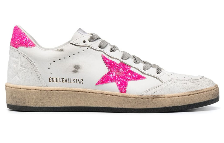 Order (W) Golden Goose Ball Star '白粉' GWF00117.F001034.10475