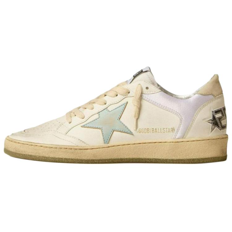 (Women) Golden Goose Ball Star Leather Low-Top Sneakers Beige Women GWF00327.F005230.10548