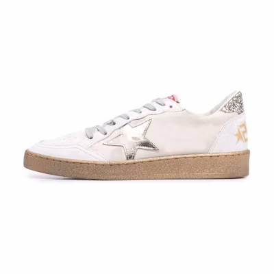 (W) Golden Goose Ball Star Low 'White Leather'