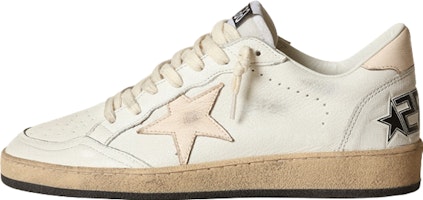 (Women) Golden Goose Ball Star LTD White Salmon Pink GWF00117.F003428.10816 (Women) Golden Goose Ball Star LTD White Salmon Pink GWF00117.F003428.10816
