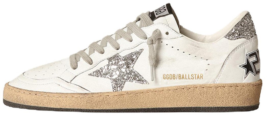 (Women) Golden Goose Ball Star White Silver Glitter GWF00117.F003773.11325 Buy (Women) Golden Goose Ball Star White Silver Glitter GWF00117.F003773.11325