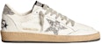 (W) Golden Goose Ball Star Putih Perak Berkilau GWF00117.F003773.11325