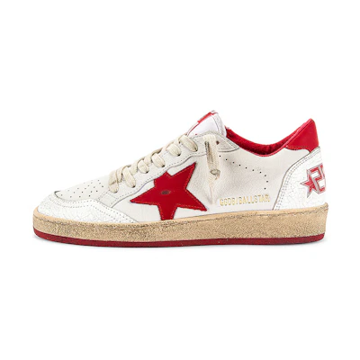 (W) Golden Goose Ballstar 'Distressed White'