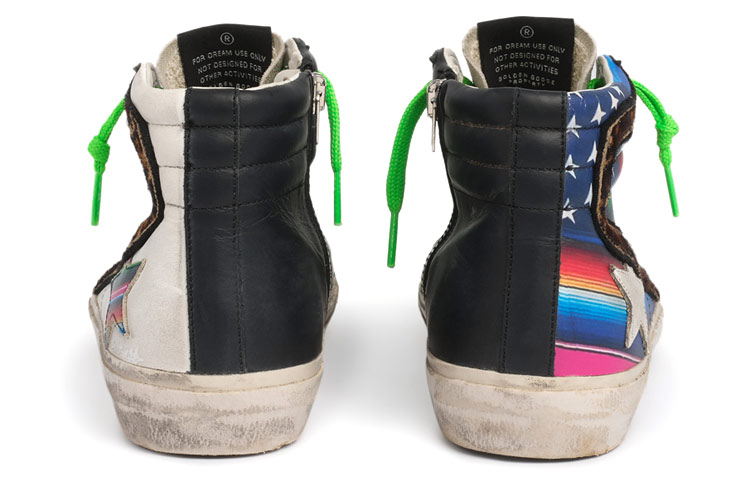 (W) Golden Goose Canvas 'Black Green' 圖 4