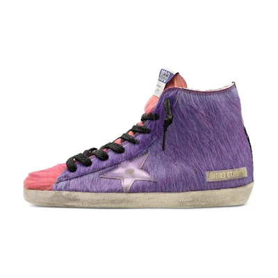 (W) Golden Goose Canvas 'Light Purple Red'