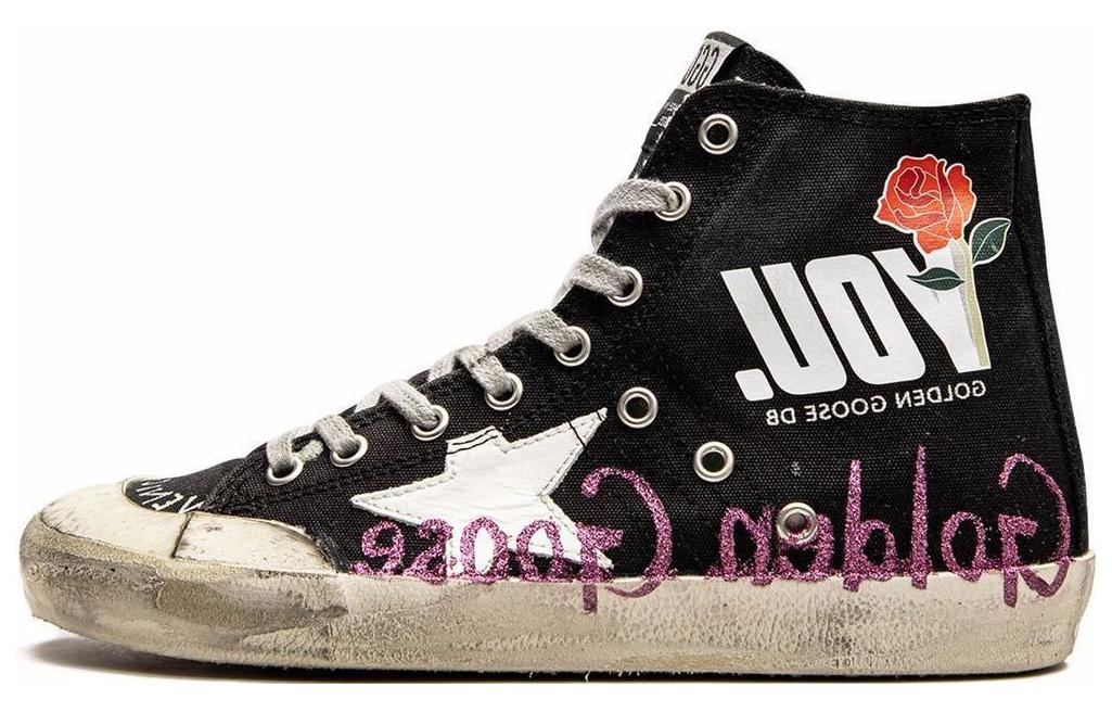(Women) Golden Goose Canvas High-Top 'Fashion Black' GWF00114.F003035.90321