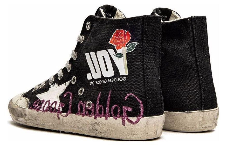 (W) Golden Goose Canvas High-Top 'Fashion Black' 圖 3