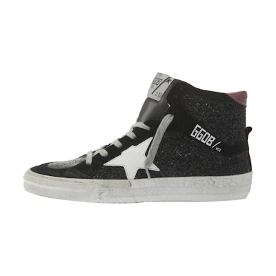(W) Golden Goose Deluxe Brand High-Top Sneaker 'Black Sequins'