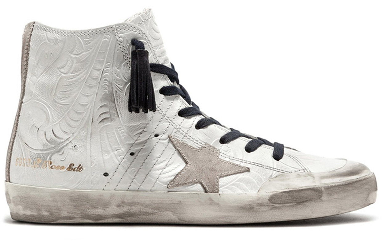 Order (W) Golden Goose 豪华品牌低帮运动鞋 '白色小牛皮' G32WS591.TEX