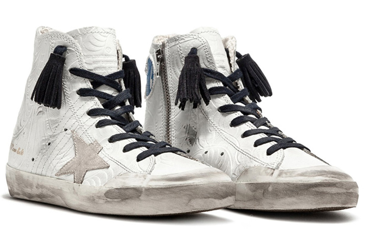 Lookbook (W) Golden Goose 豪华品牌低帮运动鞋 '白色小牛皮' G32WS591.TEX