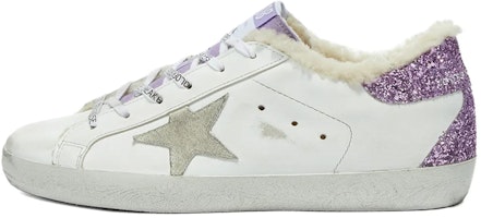 (Women) Golden Goose Deluxe Brand Sneaker 'Purple Glitter Tail' GWF00102.F001623.10641 (Women) Golden Goose Deluxe Brand Sneaker 'Purple Glitter Tail' GWF00102.F001623.10641