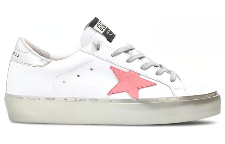 Order (W) Golden Goose Deluxe Brand Sneaker ''Zilver Roze Versleten'' GWF00118.F000237.10253