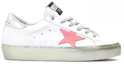 Order (W) Golden Goose Deluxe Brand Sneaker ''Zilver Roze Versleten'' GWF00118.F000237.10253