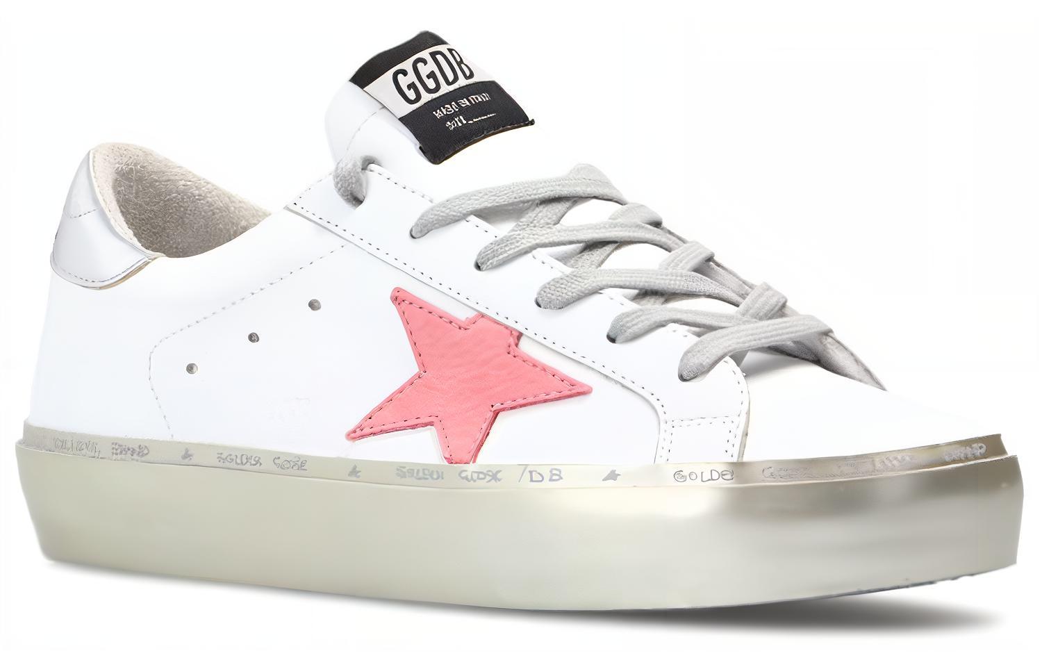 Lookbook (W) Golden Goose Deluxe Brand Sneaker ''Zilver Roze Versleten'' GWF00118.F000237.10253