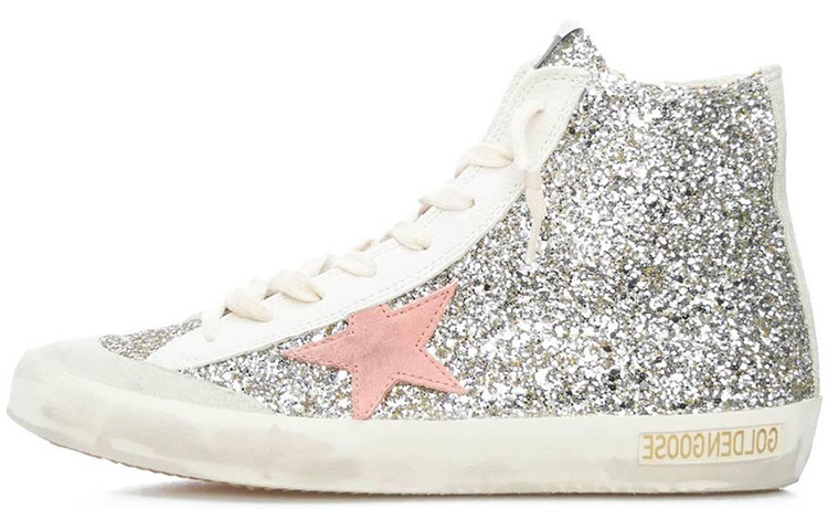 (W) Golden Goose Fashion Sneakers 'Silver Sequins'