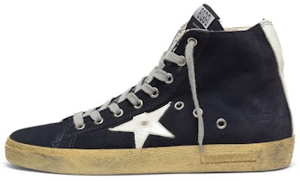 (Women) Golden Goose Francy 'Black Distressed with White Star' GCOWS591.N2 (Women) Golden Goose Francy 'Black Distressed with White Star' GCOWS591.N2