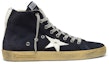 Order (W) Golden Goose Francy 'Hitam Usang dengan Bintang Putih' GCOWS591.N2