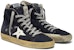 (W) Golden Goose Francy 'Hitam Usang dengan Bintang Putih' GCOWS591.N2
