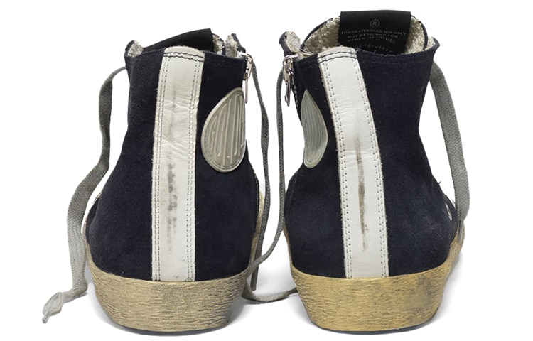 Shop (W) 金鹅Francy“黑色做旧配白色星星” GCOWS591.N2