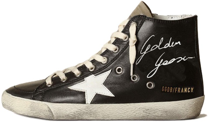 (Women) Golden Goose Francy 'Black Leather High-Top' GWF00113.F003385.90313 Buy (Women) Golden Goose Francy 'Black Leather High-Top' GWF00113.F003385.90313