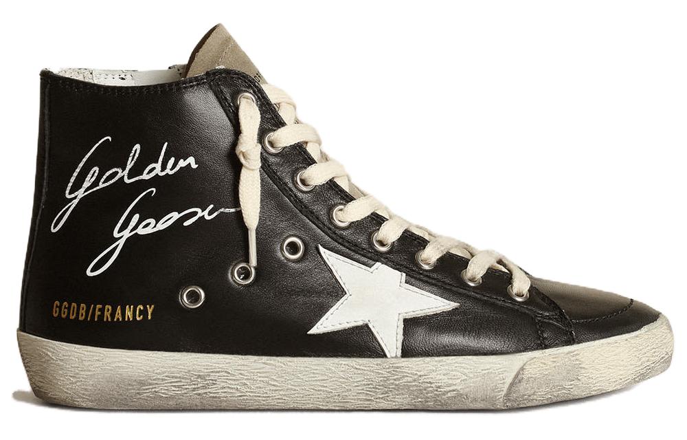 (W) Golden Goose Francy 'Black Leather High-Top' 圖 2