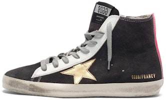 (Women) Golden Goose Francy 'Black Pink Tail with Gold Star' G35WS591.C32 (Women) Golden Goose Francy 'Black Pink Tail with Gold Star' G35WS591.C32