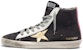 (W) Golden Goose Francy 'Ekor Pink Hitam dengan Bintang Emas' G35WS591.C32