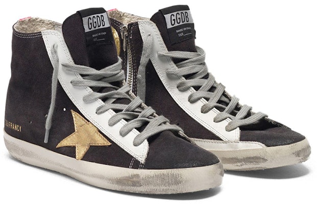 (W) Golden Goose Francy 'Ekor Pink Hitam dengan Bintang Emas' G35WS591.C32 Order (W) Golden Goose Francy 'Ekor Pink Hitam dengan Bintang Emas' G35WS591.C32