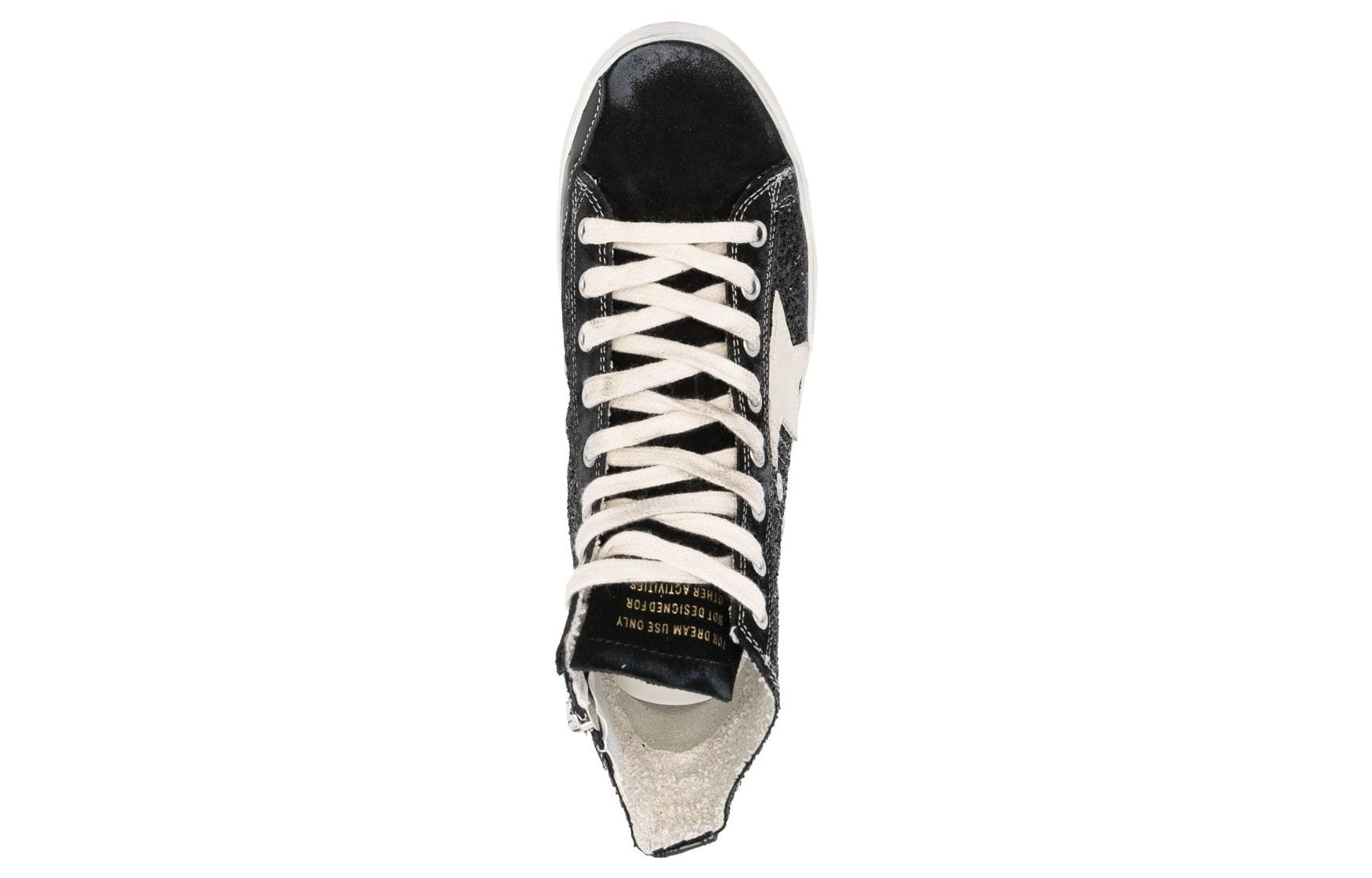 Shop (W) Golden Goose Francy 黑白配色高帮鞋 GWF00113.F004558.90232