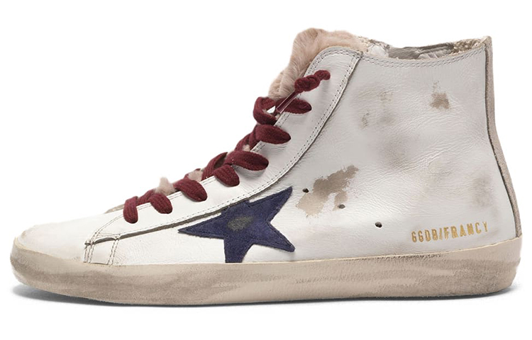 (Women) Golden Goose Francy 'Blue Star White Leather' G35WS591.C31