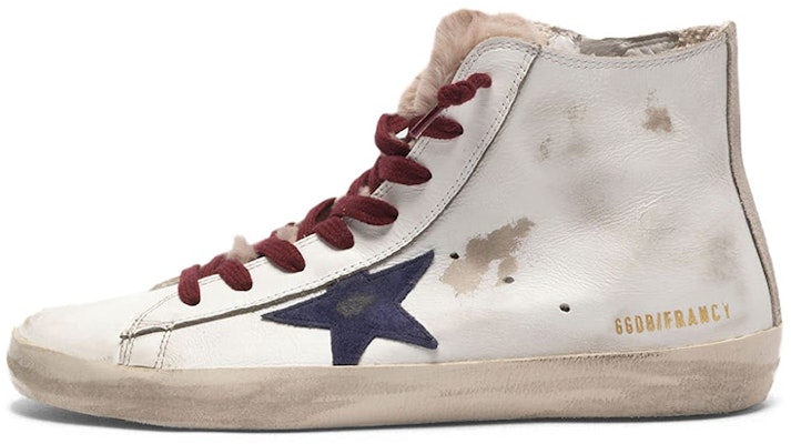 (Women) Golden Goose Francy 'Blue Star White Leather' G35WS591.C31 Buy (Women) Golden Goose Francy 'Blue Star White Leather' G35WS591.C31