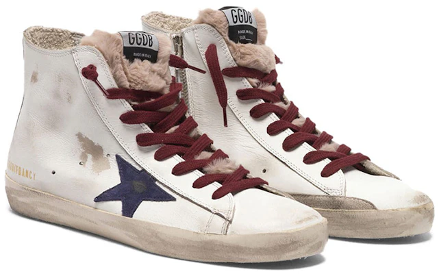 (W) Golden Goose Francy ''Blauer Stern Weißes Leder'' G35WS591.C31 Order (W) Golden Goose Francy ''Blauer Stern Weißes Leder'' G35WS591.C31