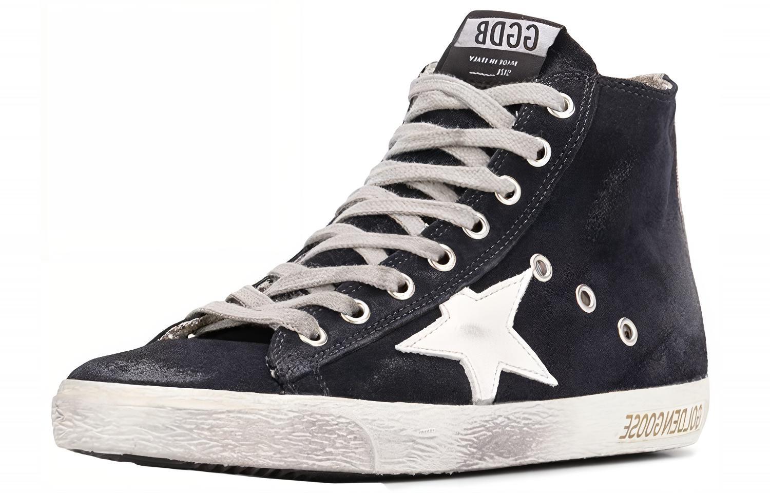 Lookbook (W) Golden Goose Francy ''Blaues Wildleder Abgenutzt'' GWF00113.F000322.50517