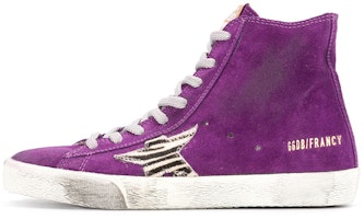 (Women) Golden Goose Francy 'Distressed Purple High-Top' GWF00113.F000250.80264 (Women) Golden Goose Francy 'Distressed Purple High-Top' GWF00113.F000250.80264