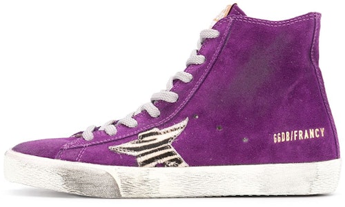 (W) Golden Goose Francy '紫色高帮 复古做旧' GWF00113.F000250.80264 Buy (W) Golden Goose Francy '紫色高帮 复古做旧' GWF00113.F000250.80264