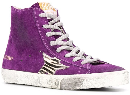 (Women) Golden Goose Francy 'Distressed Purple High-Top' GWF00113.F000250.80264 Order (Women) Golden Goose Francy 'Distressed Purple High-Top' GWF00113.F000250.80264