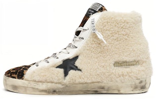 (Women) Golden Goose Francy 'Distressed White High-Top' GWF00113.F000469.80391 (Women) Golden Goose Francy 'Distressed White High-Top' GWF00113.F000469.80391