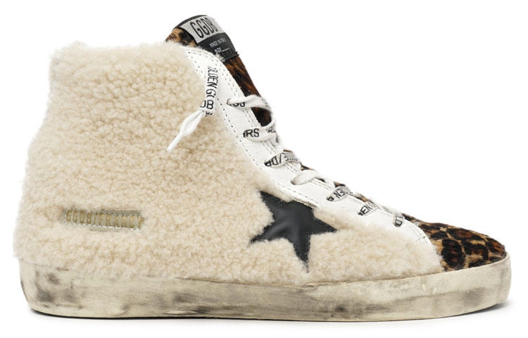 (W) Golden Goose Francy 'Distressed White High-Top' 圖 2