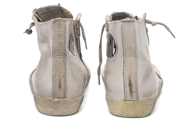 Lookbook (W) Golden Goose Francy ''Weißes Leder & Wildlederstern Vintage-Look'' GCOWS591.G3