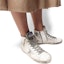 Shop (W) Golden Goose Francy 'Kulit Putih Pudar dan Bintang Suede' GCOWS591.G3
