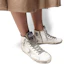 Shop (W) Golden Goose Francy ''Weißes Leder & Wildlederstern Vintage-Look'' GCOWS591.G3